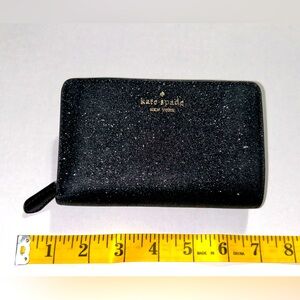 Kate Spade ♠️ Glimmer Glitter Medium Compact Bifold Wallet